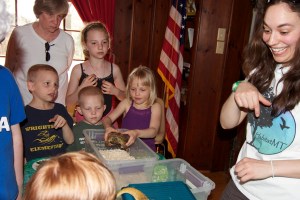Kids Holding Turtle Landis Woods Show April 13