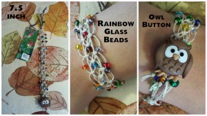 Owl Lace Bracelet 7.5 inch